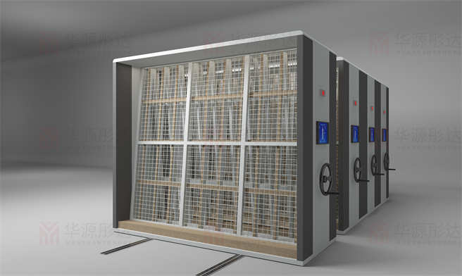 移动斜塔网格式重型文物智能储藏架